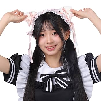 【新品未使用】リボンカチューシャ　レッド　ヘッドドレス　メイド　ロリータ リボンカチューシャ レッド ヘッドドレス ロリータ コスプレ